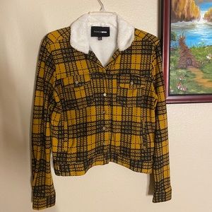 cozy button up jacket from fashion nova